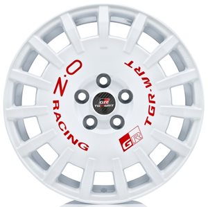 OZ Rally Racing TGR-WRT Race White Red Lettering
