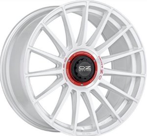 Felgi aluminiowe OZ OZ Superturismo Evoluzione WRC Race White - Red Lettering