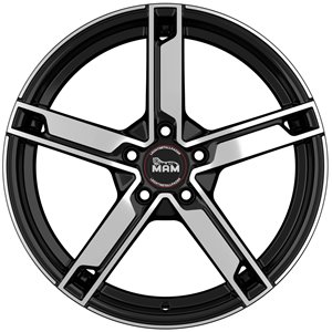 Felgi aluminiowe MAM MAM W4 Black Front Polish