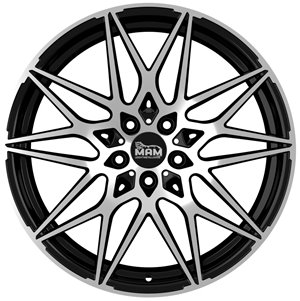 Felgi aluminiowe MAM MAM B2 Black Front Polish