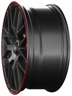 MAM GT1 Matt Black Lip Red