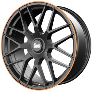 MAM GT1 Matt Black Lip Orange
