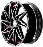 Felgi aluminiowe Keskin Keskin KT20 Future Black Painted Red Inside