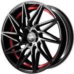 Felgi aluminiowe Keskin Keskin KT20 Future Black Painted Red Inside