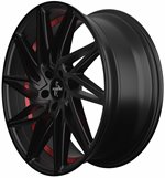 Felgi aluminiowe Keskin Keskin KT20 Future Matt Black Red Inside