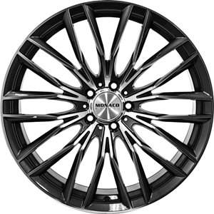 Monaco Wheels GP2 Shiny Anthracite Polished Front