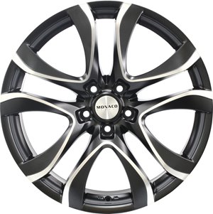 Monaco Wheels Beau Rivage Matt Black Polished Front
