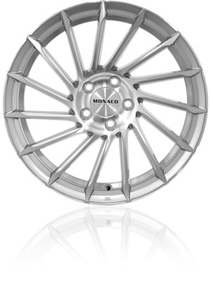 Monaco Wheels Turbine Light Grey Polished Front