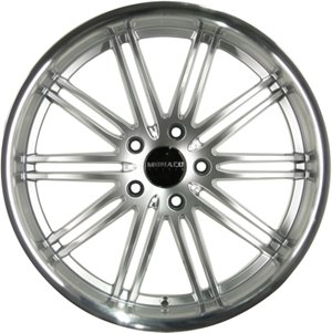 Monaco Wheels Chicane Hyper Silver Big Polished Lip