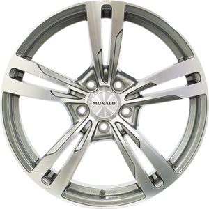 Monaco Wheels 592 GP4 Shiny anthracite with polished front
