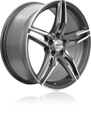Felgi aluminiowe Monaco Wheels Monaco 575 GP1 Matt anthracite with polished