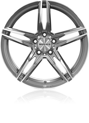 Monaco Wheels 574 GP1 Shiny anthracite with polished front
