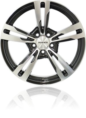 Monaco Wheels 593 GP4 Shiny black with polished front