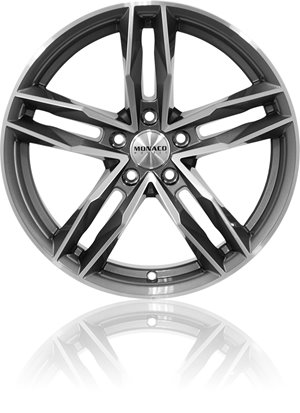 Monaco Wheels 597 RR8 Shiny anthracite with polished front
