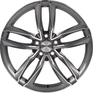 Monaco Wheels MC2 Shiny Anthracite Polished Front
