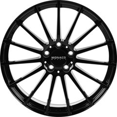 Felgi aluminiowe Monaco Wheels Monaco Wheels MC1 Shiny Black Polished Lip