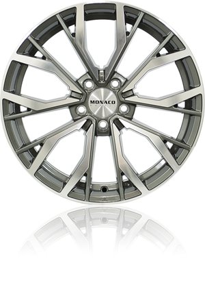 Monaco Wheels 599 GP5 Shiny anthracite with polished