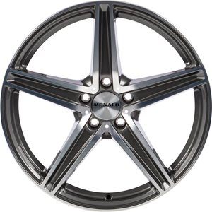 Felgi aluminiowe Monaco Wheels Monaco Wheels MC3 Shiny Anthracite Polished Front