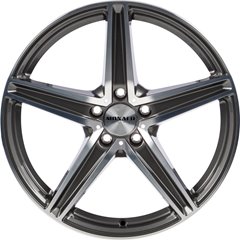 Felgi aluminiowe Monaco Wheels Monaco Wheels MC3 Shiny Anthracite Polished Front