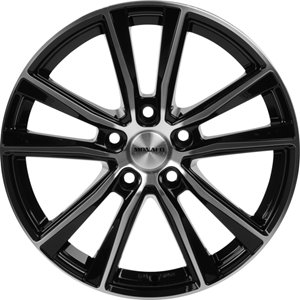 Monaco Wheels MC6 Shiny Black Polished Front