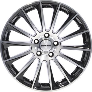 Monaco Wheels MC9 Shiny Black Polished Front