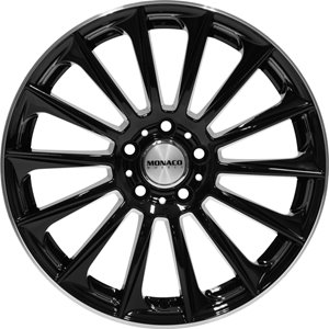 Monaco Wheels MC9 Shiny Black Polished Lip