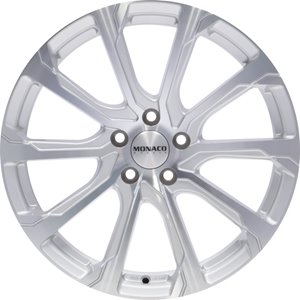 Monaco Wheels MC13 Silver Polished Front