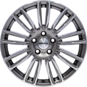 Monaco Wheels MC14 Shiny Anthracite Polished Front