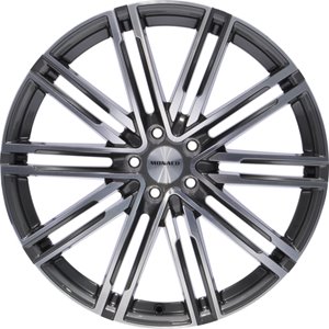 Monaco Wheels GP7 Shiny Anthracite Polished Front