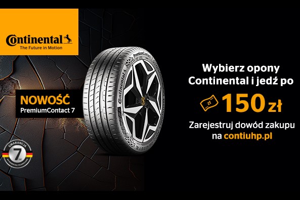 [Promocja / cashback] Kup opony Continental - gwarantowany zwrot 150 zł jako kod BLIK - 2023